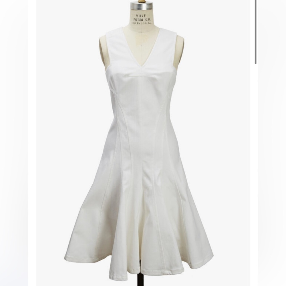 DEREK LAM
White Denim Twill Dress